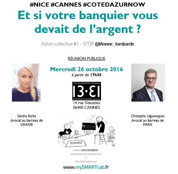 #Nice #Cannes #Grasse #Cotedazur : réunion publique d'informations mercredi 26 octobre 2016