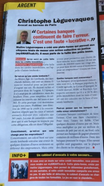 Le mensuel ENTREVUE détaille l'action STOP @Annee_lombarde
