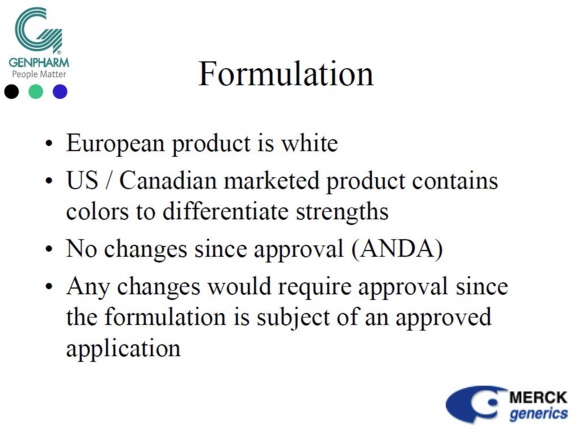#LEVOTHYROX - REVELATIONS IN 2005, MERCK HAD EXPLAINED TO THE FDA THAT ITS LEVOTHYROXINE SODIUM MET THE 95/105% STANDARD