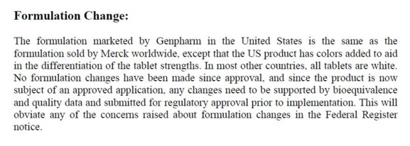 #LEVOTHYROX - REVELATIONS IN 2005, MERCK HAD EXPLAINED TO THE FDA THAT ITS LEVOTHYROXINE SODIUM MET THE 95/105% STANDARD