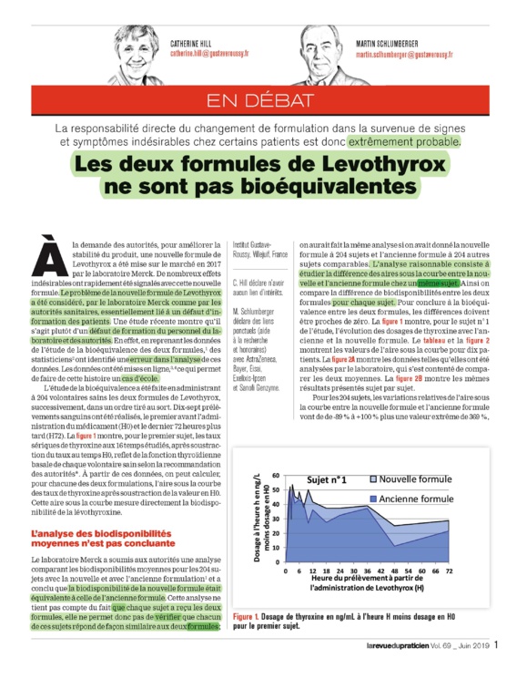 #LEVOTHYROX - Enfin la vérité commence à sortir le bout de son nez