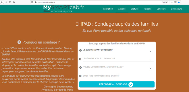 COVID19-EHPAD - Grande enquête nationale auprès des familles