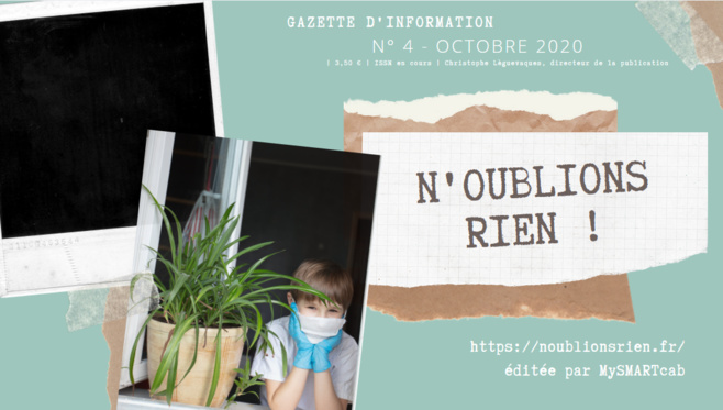 Covid19 : Le n° 4 de la Gazette est sorti ! Covid19 : Le n° 4 de la Gazette est sorti !