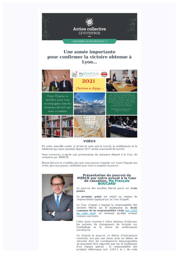 LEVOTHYROX - Newsletter Janvier 2021