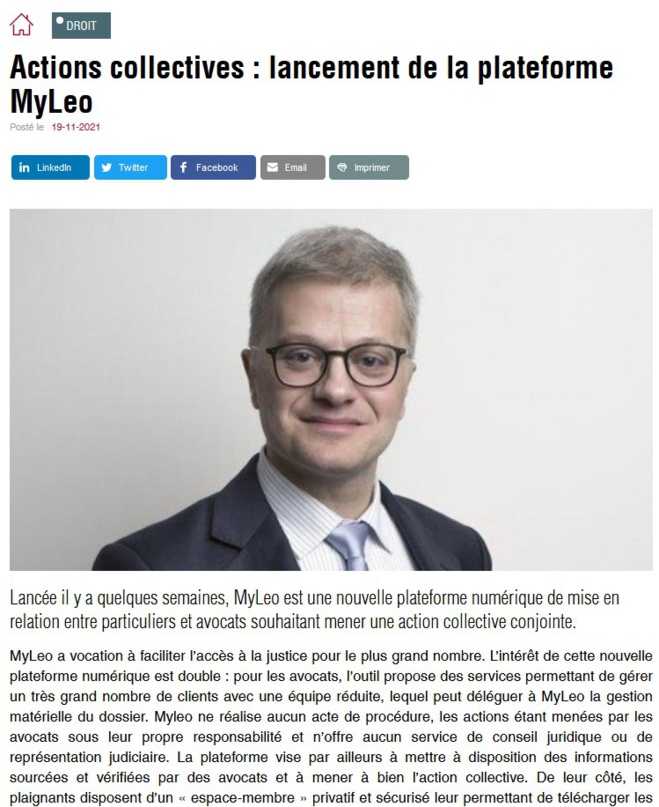 DECIDEURS MAGAZINE consacre un article à Myleo DECIDEURS MAGAZINE consacre un article à Myleo