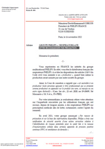 RESPIRATEURS : PHILIPS refuse la création d'une commission d'indemnisation