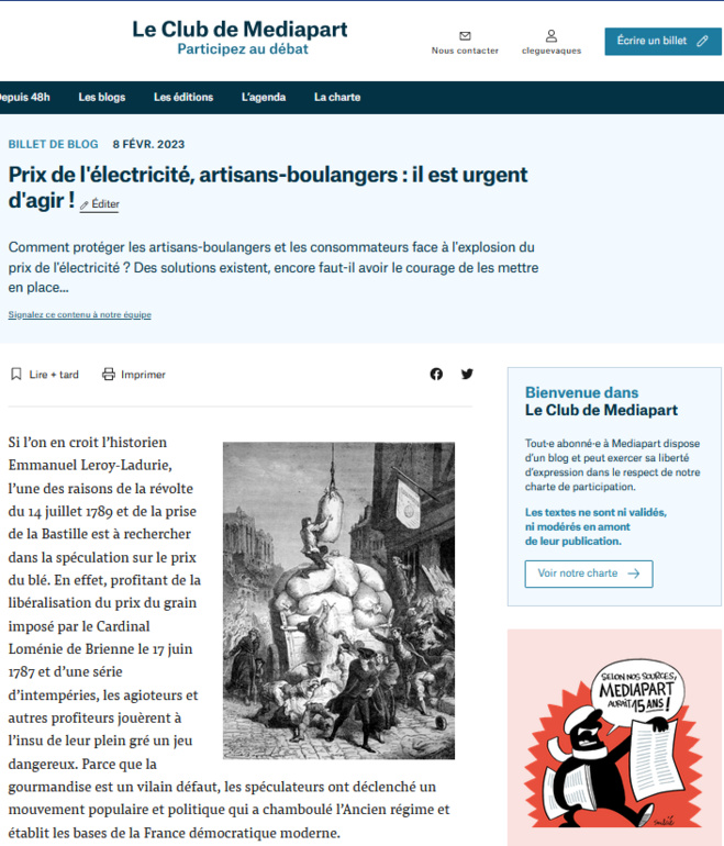Flambée du prix de l'électricité : les boulangers saisissent la justice Flambée du prix de l'électricité : les boulangers saisissent la justice