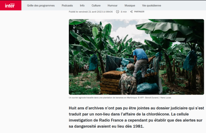 #Chlordecone : les journalistes d'investigation plus forts que les juges d'instruction ?