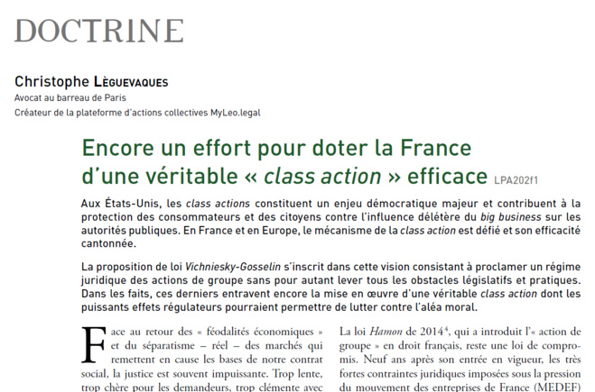 Class-action ou action de groupe : quelles différences ? Class-action ou action de groupe : quelles différences ?