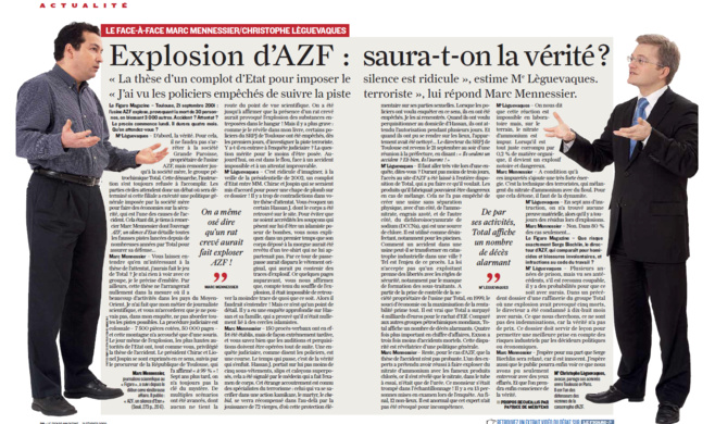 AZF : la boite à rumeurs est réouverte AZF : la boite à rumeurs est réouverte