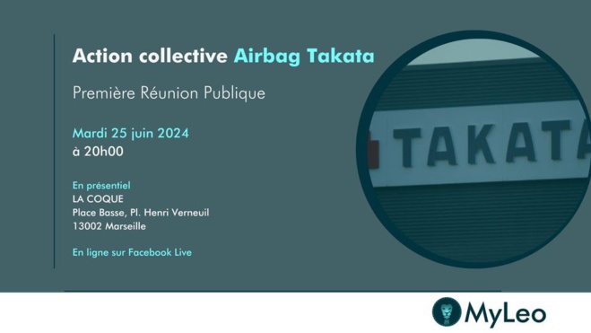 Action collective #Airbag #Takata, première réunion publique : TOUS A MARSEILLE