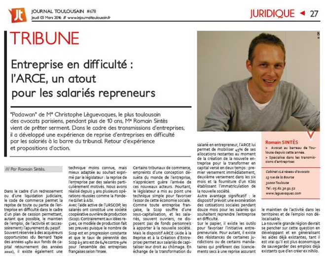 Entreprise en difficulté : l’ACRE, un atout pour les salariés repreneurs Entreprise en difficulté : l’ACRE, un atout pour les salariés repreneurs