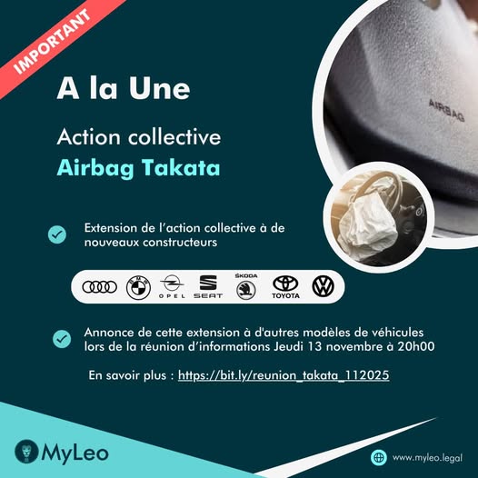 [Action collective Airbag #Takata - Information]