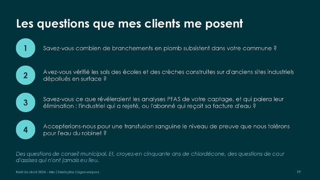 Le droit de la santé est-il soluble dans le droit de l'eau ?