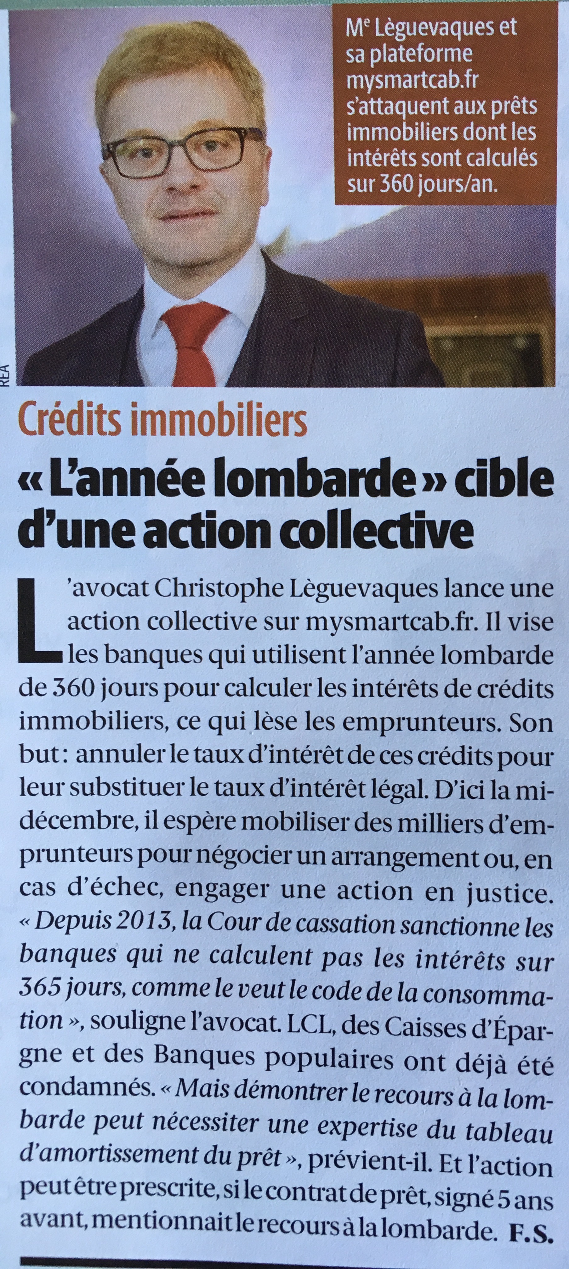 "Le particulier" consacre un article à l'action collective STOP @Annee_lombarde