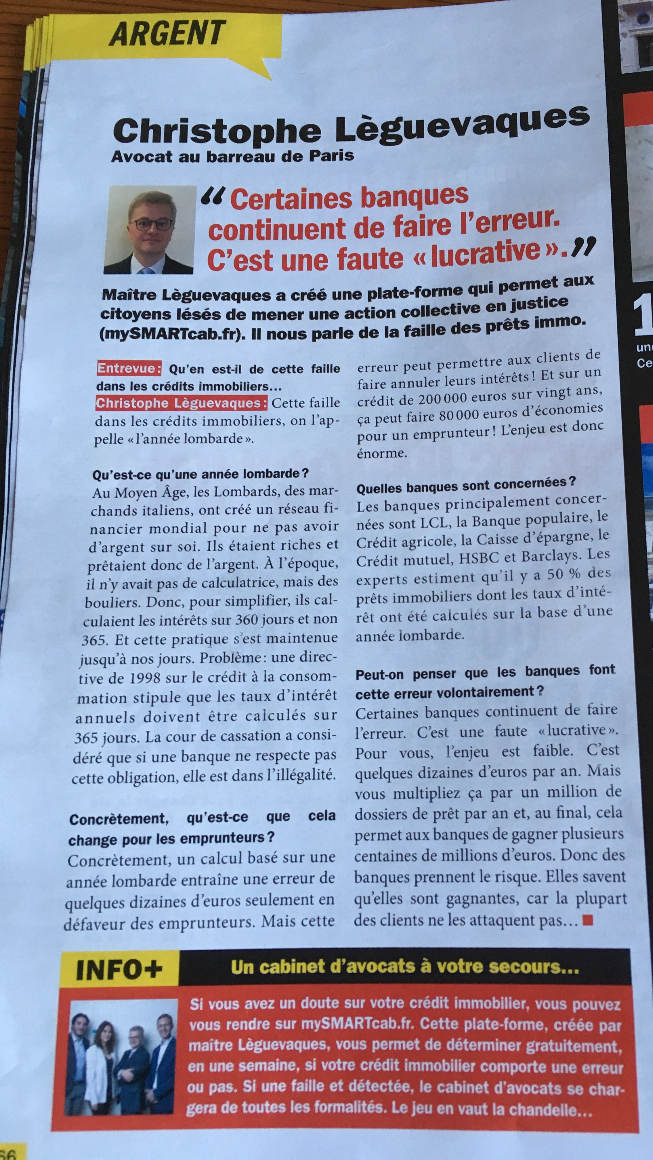Le mensuel ENTREVUE détaille l'action STOP @Annee_lombarde
