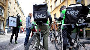 uber eats bicycle courier