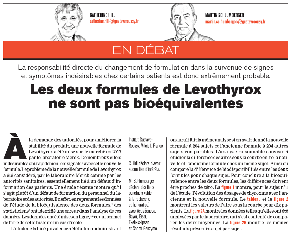 Levothyrox : ne pas confondre biéquivalence et interchangeabilité