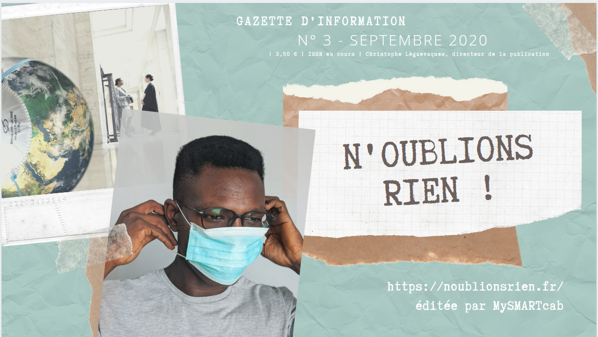 Covid19 : Le n° 3 de la Gazette est sorti !