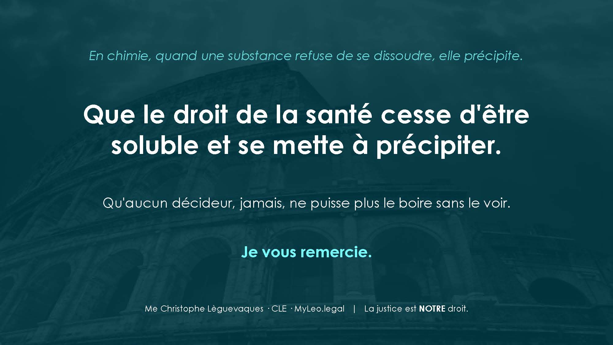 Le droit de la santé est-il soluble dans le droit de l'eau ?