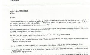 CHLORDÉCONE : la ministre de l'agriculture se contredit au détriment des victimes