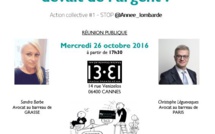 #Nice #Cannes #Grasse #Cotedazur : réunion publique d'informations mercredi 26 octobre 2016