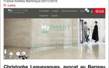 France-Antilles Martinique consacre sa UNE à la plateforme mySMARTcab