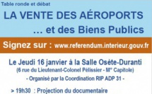 Débat public contre les privatisations