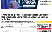 Actions de groupe : la France encore à la traine