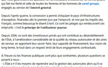 Autoroute : dialogue avec le DG de la SANEF